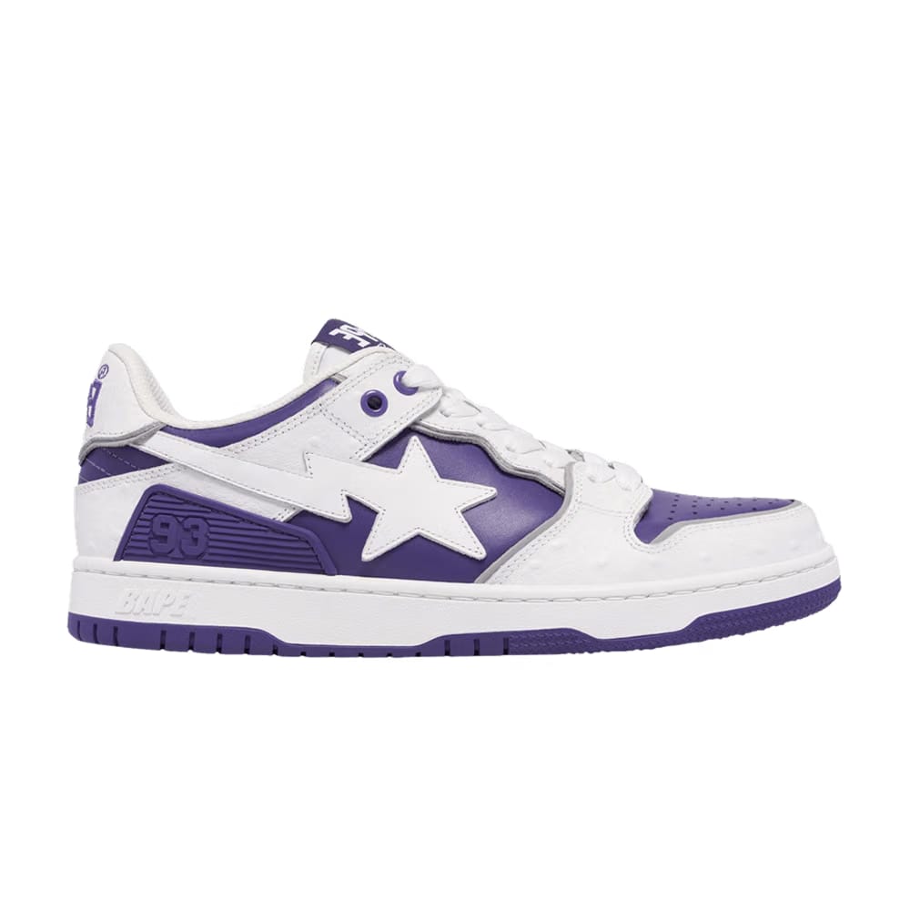 BAPE Wmns Sk8 Sta #1 'Faux Ostrich Leather Pack - Purple'