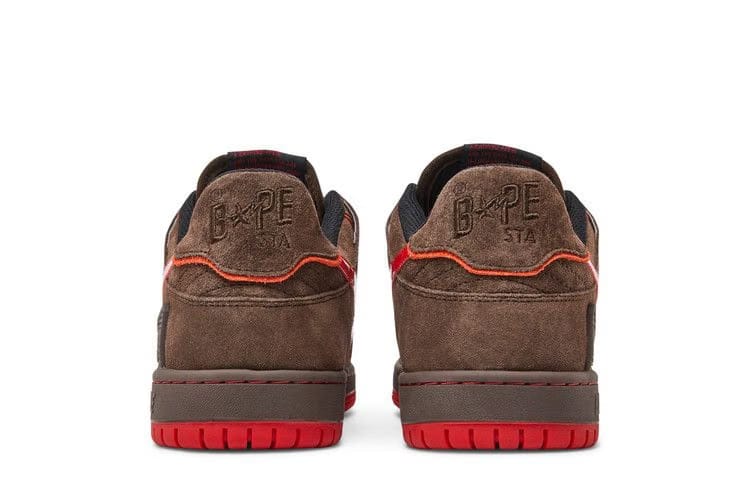 BAPE Sk8 Sta Brown Red