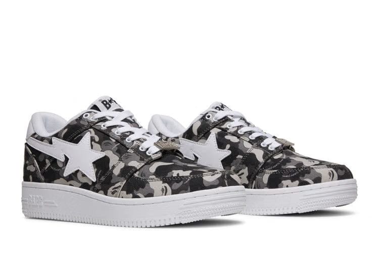 Comme des Garçons x Bapesta Low White Camo