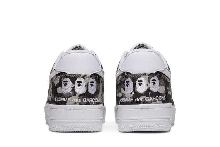 Comme des Garçons x Bapesta Low White Camo