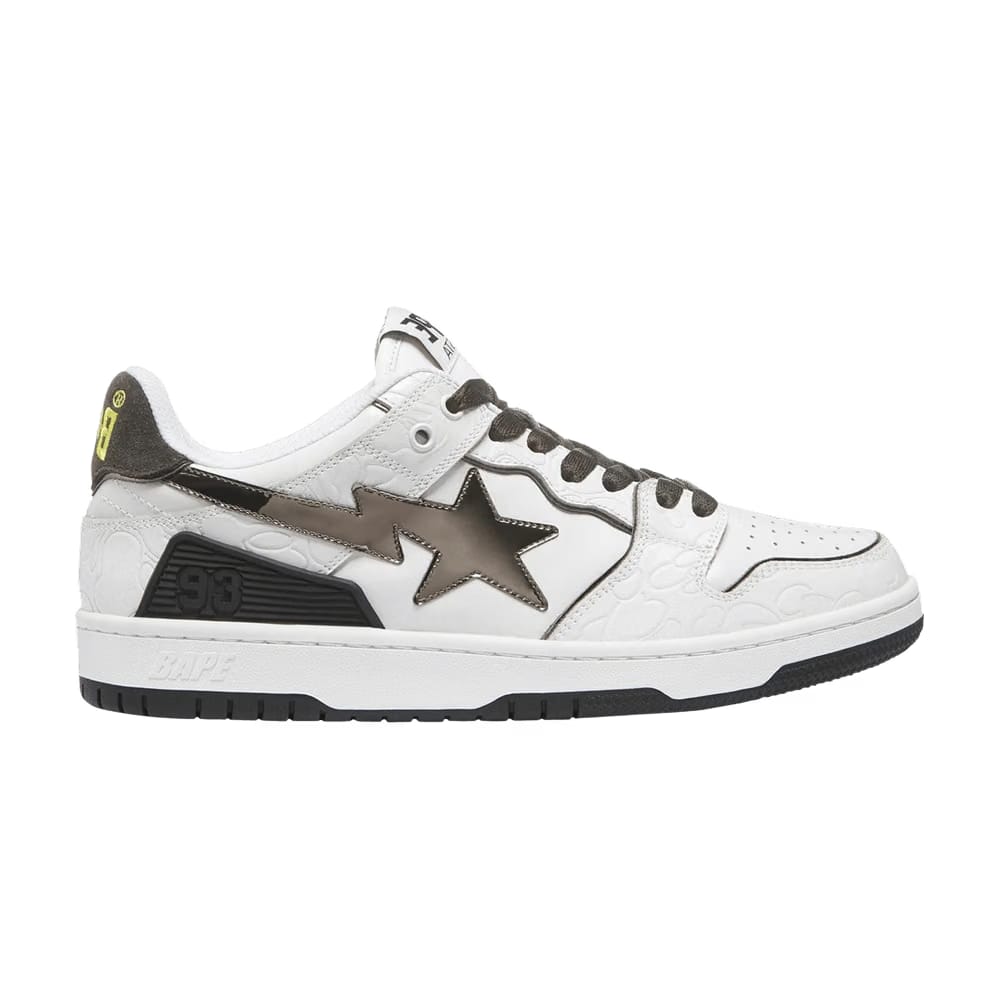 BAPE Wmns Sk8 Sta 'White Metallic Silver'