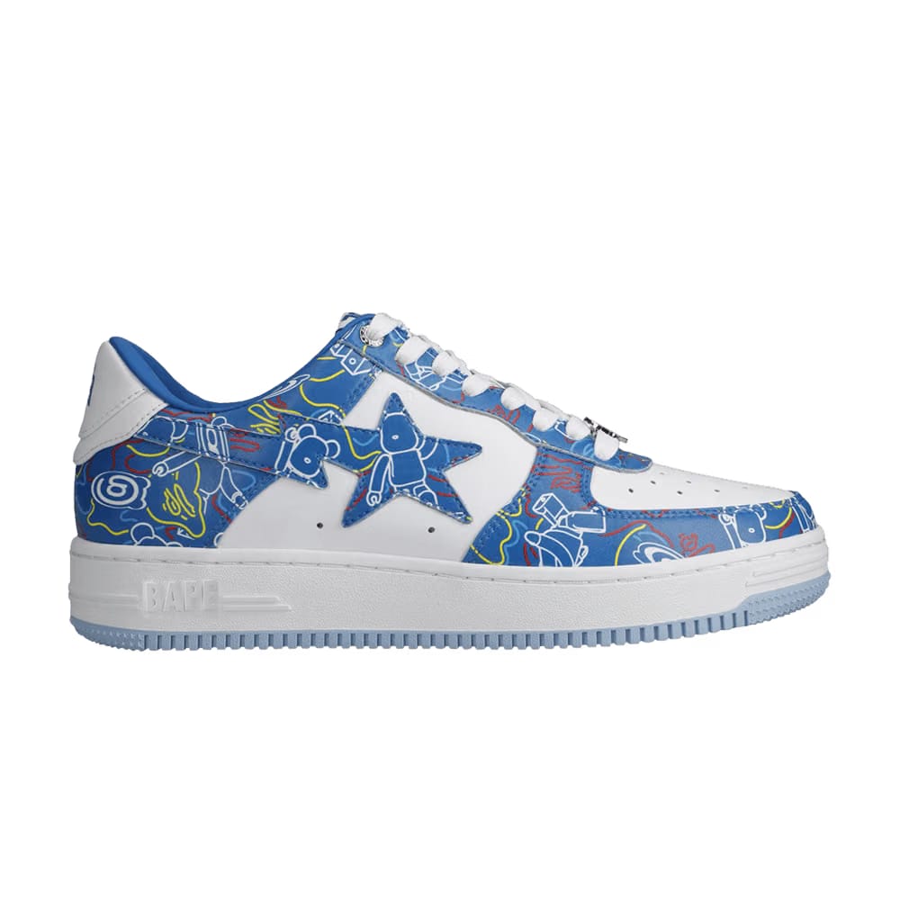 Medicom Toy x Bapesta Low M2 Be@r Camo - Blue
