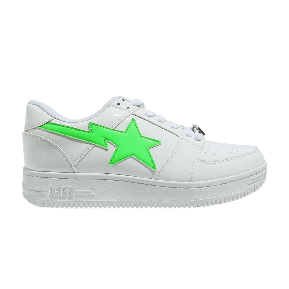 The Weeknd x XO Bapesta Low M2 White Neon Green