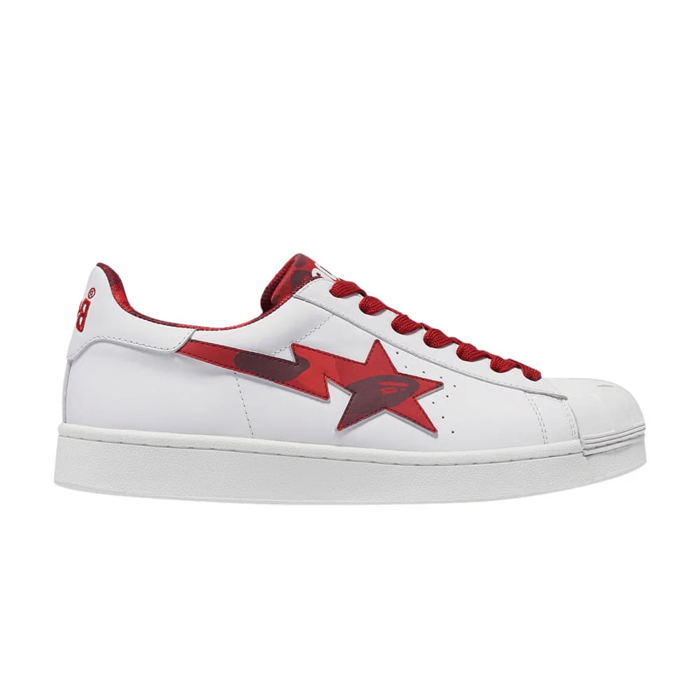 BAPE Wmns Skullsta 'White Red'