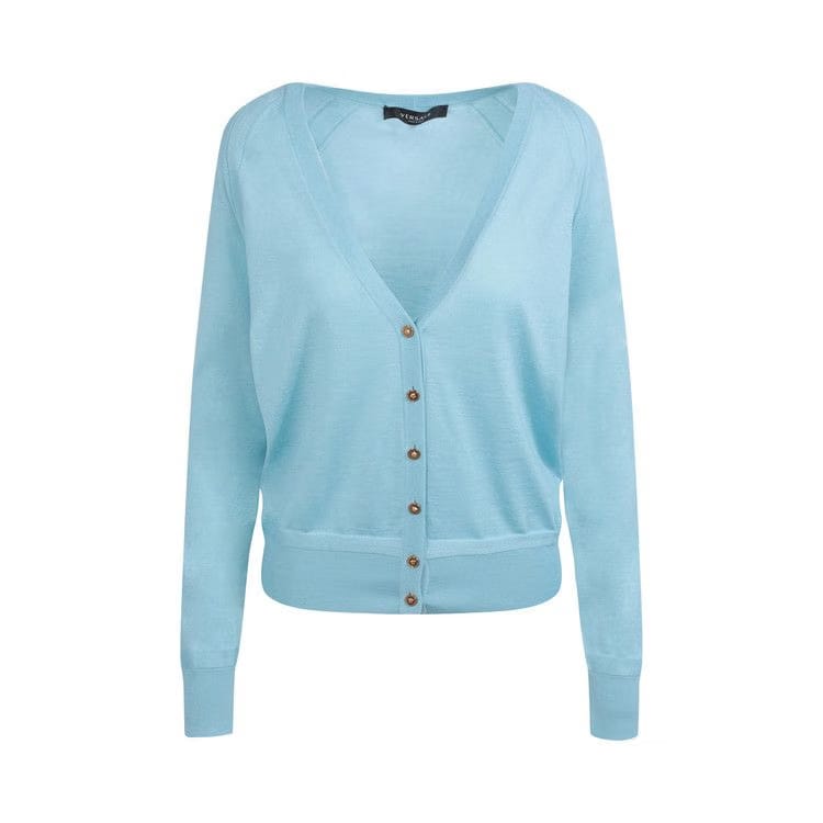 Versace Knit Cardigan Blue