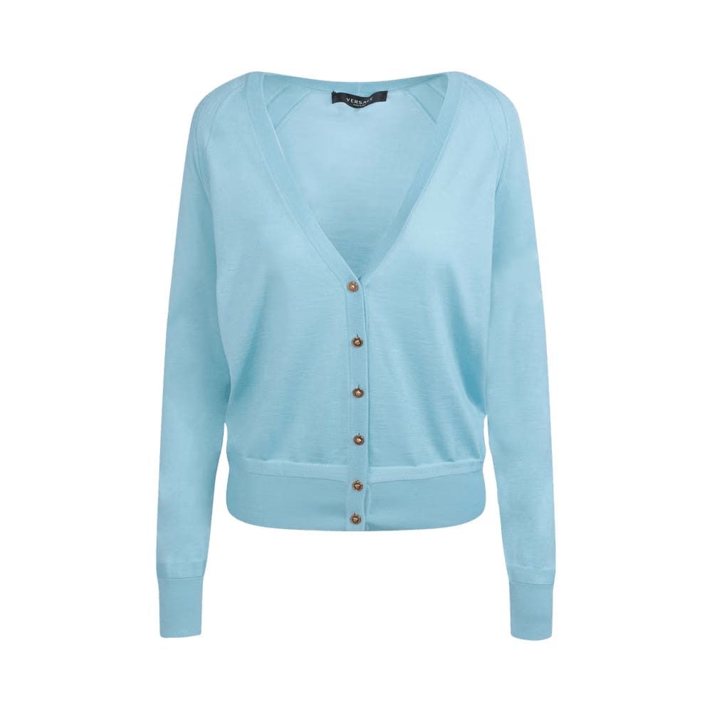 Versace Knit Cardigan Blue