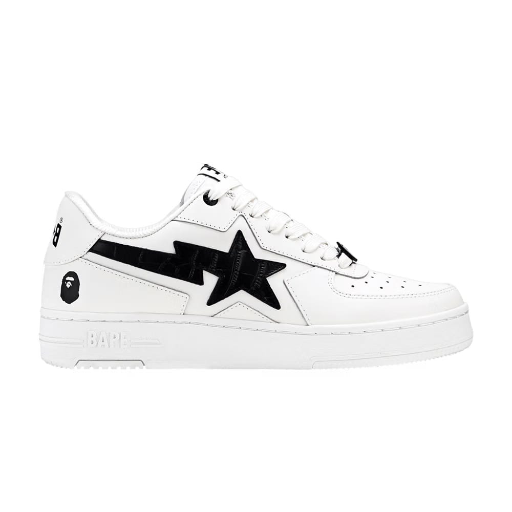 Wmns Bapesta Icon #1 'White Black Croc'