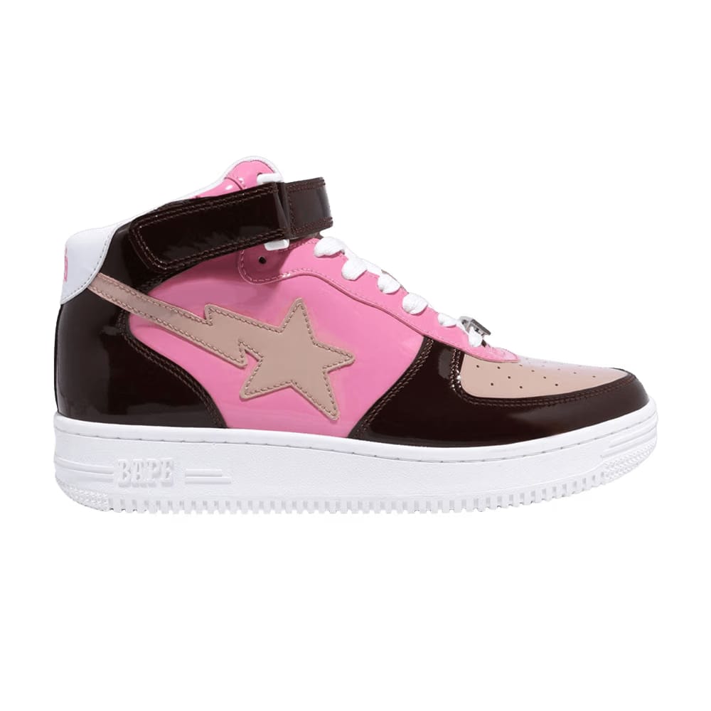 Bapesta Mid Brown Pink