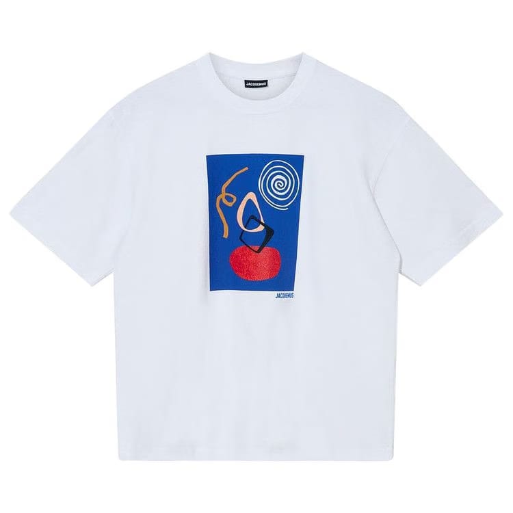 Jacquemus Caudro Shorts-Sleeve T-Shirt White