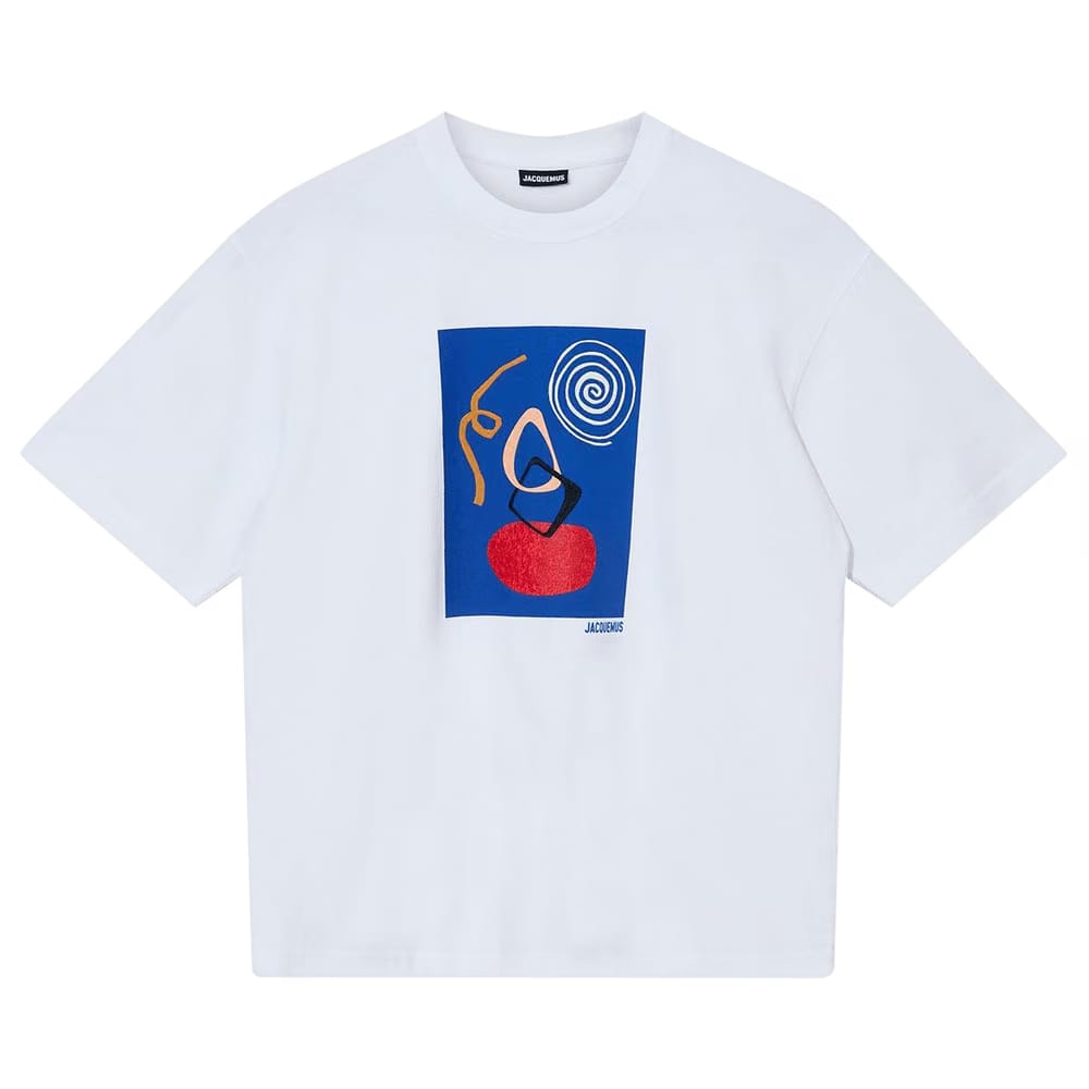 Jacquemus Caudro Shorts-Sleeve T-Shirt White