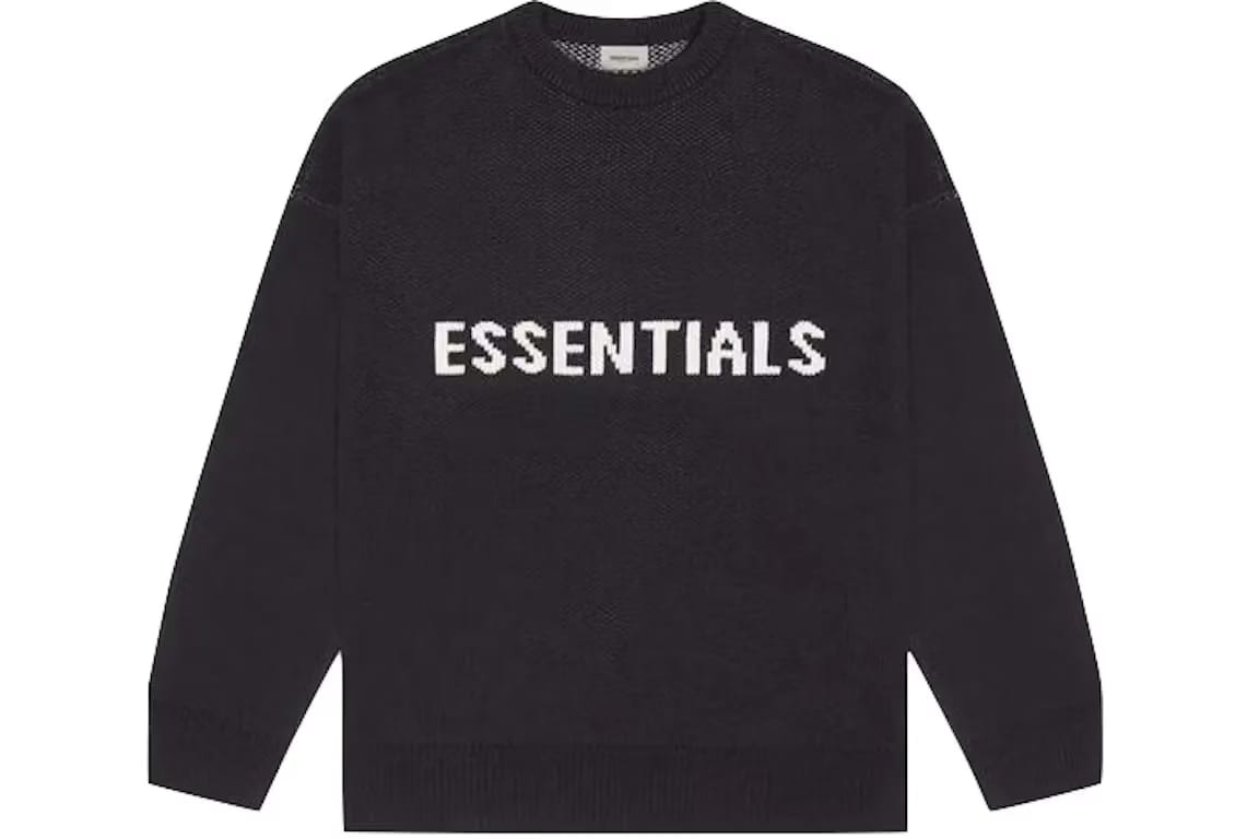 Fear of God Essentials Knit Sweater Dark Slate/Stretch Limo/Black