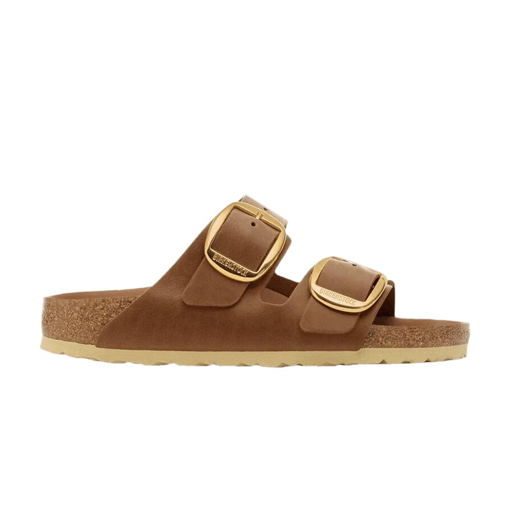 Birkenstock Wmns Arizona Big Buckle Oiled Leather Narrow 'Cognac'