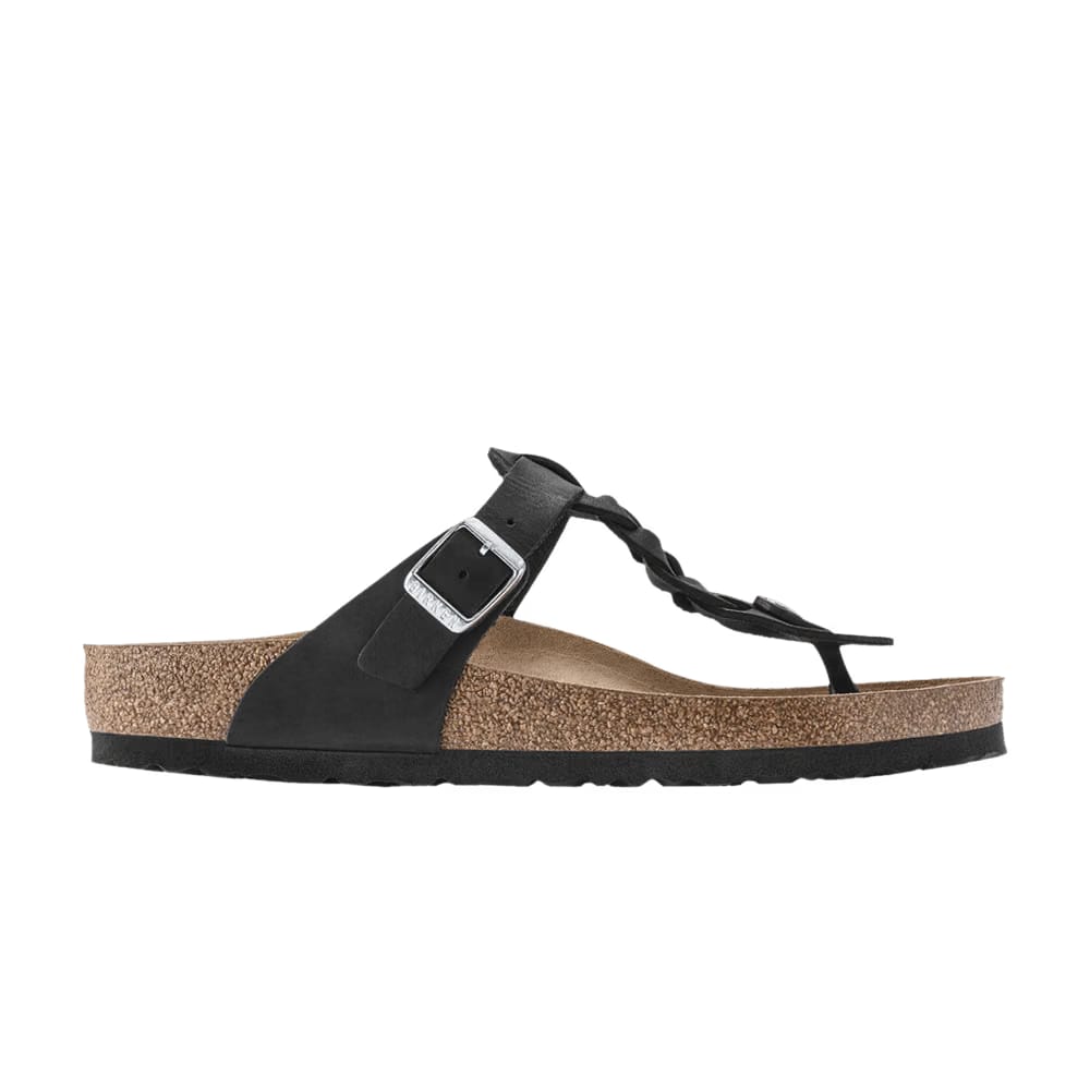Birkenstock Wmns Gizeh Braided Oiled Leather 'Black'