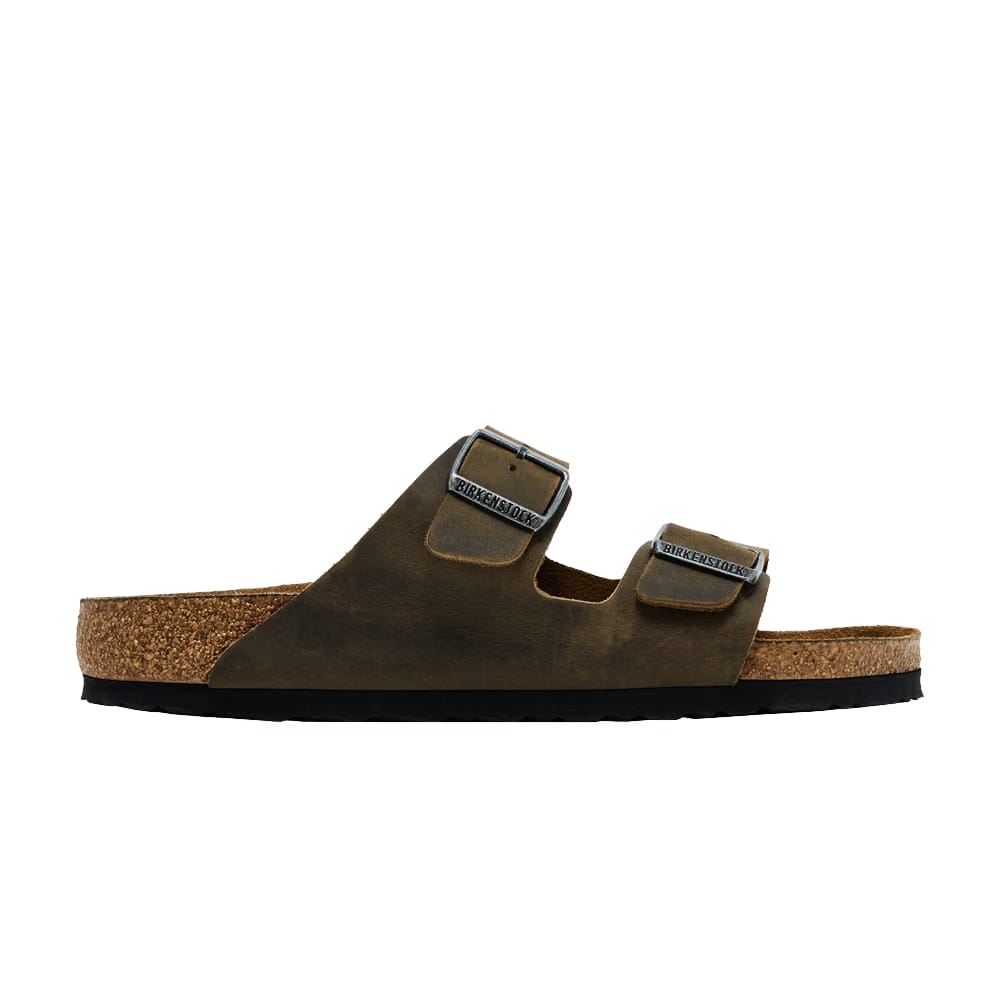 Birkenstock Arizona Soft Footbed Oiled Leather Faded Khaki