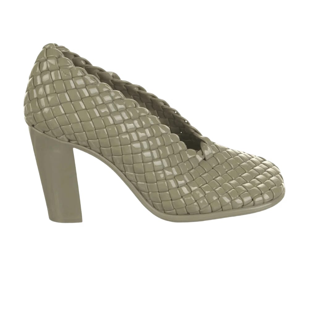 Bottega Veneta Wmns Mini Lido Weave Pump 'Gloss Green'