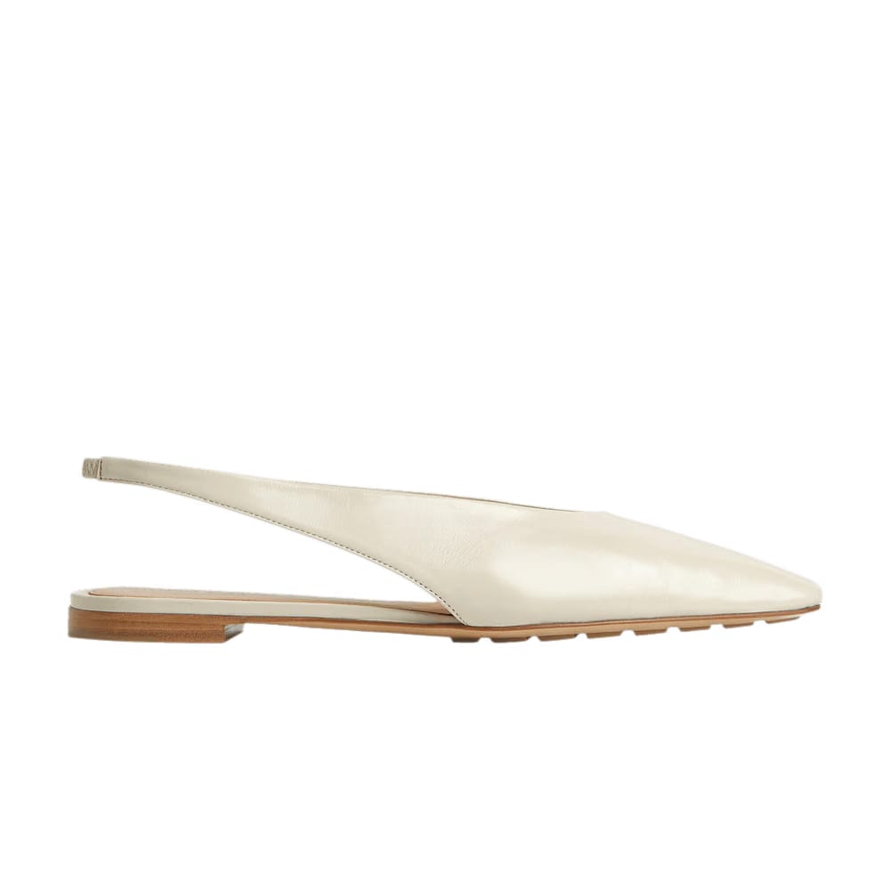 Bottega Veneta Wmns Sofia Sling Back Ballerina 'Sea Salt'