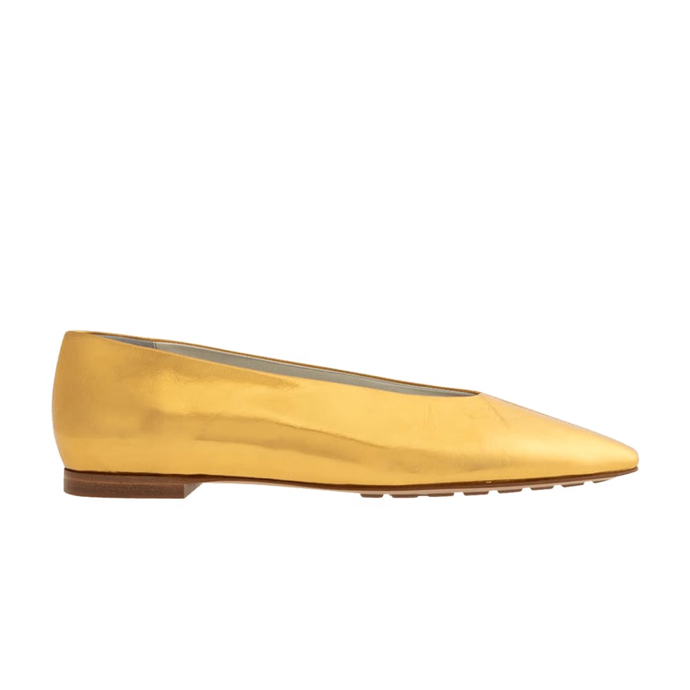Bottega Veneta Wmns Sofia Ballerina 'Gold'