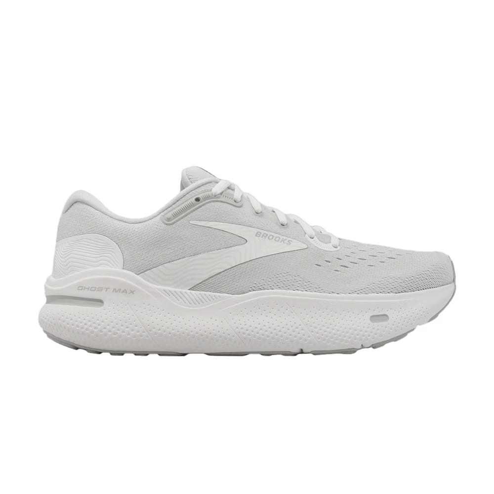 Brooks Ghost Max White Oyster Metallic Silver