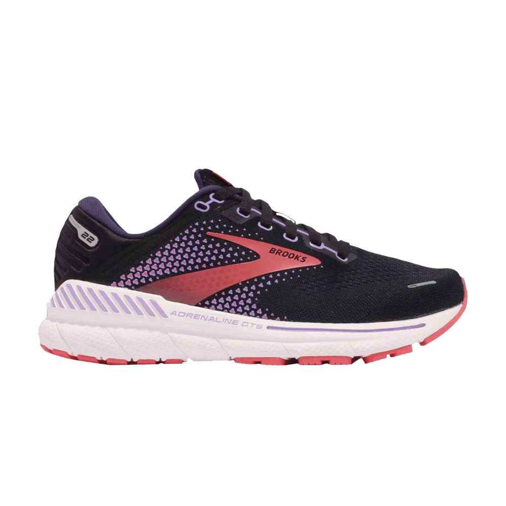 Brooks Wmns Adrenaline GTS 22 Wide 'Black Red'