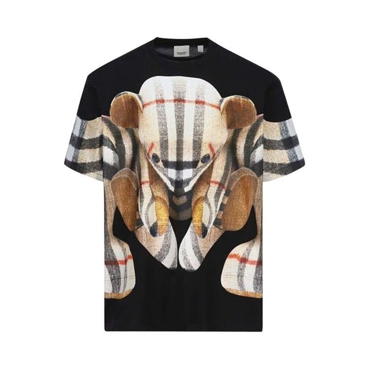 Burberry Thomas Bear Print Oversized T-Shirt Black