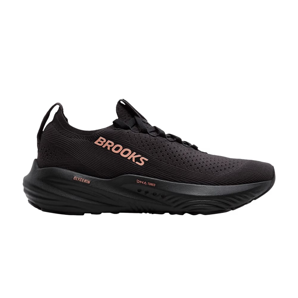 Brooks Wmns Glycerin StealthFit 22 'Black Rose Gold'