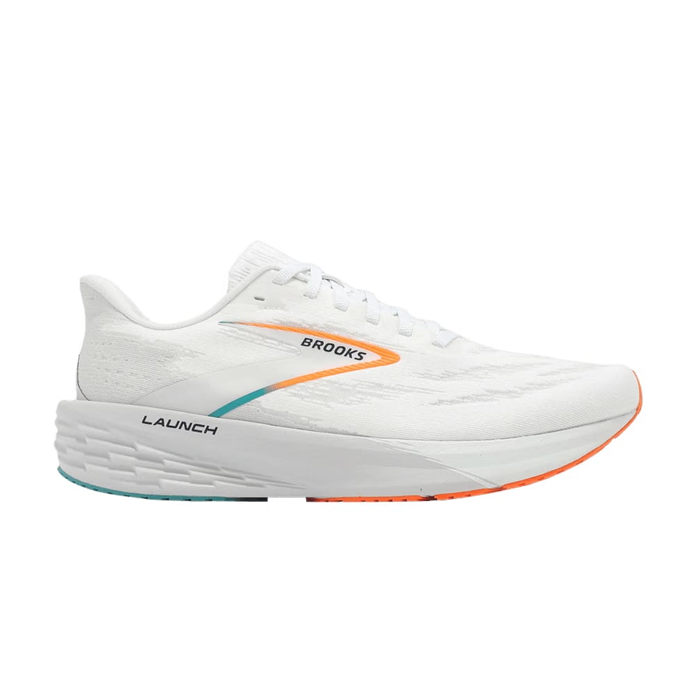 Brooks Launch 11 White Oyster Orange