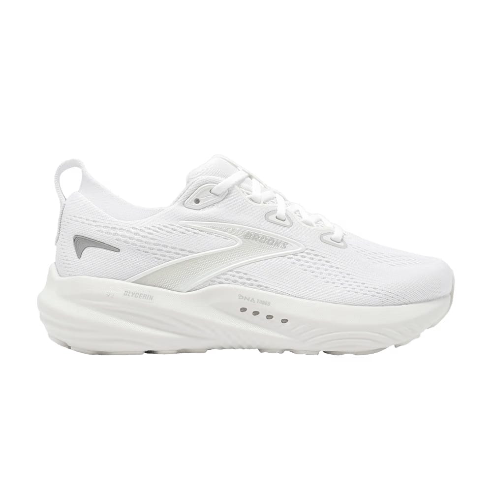 Brooks Wmns Glycerin 22 D Wide 'White Grey'