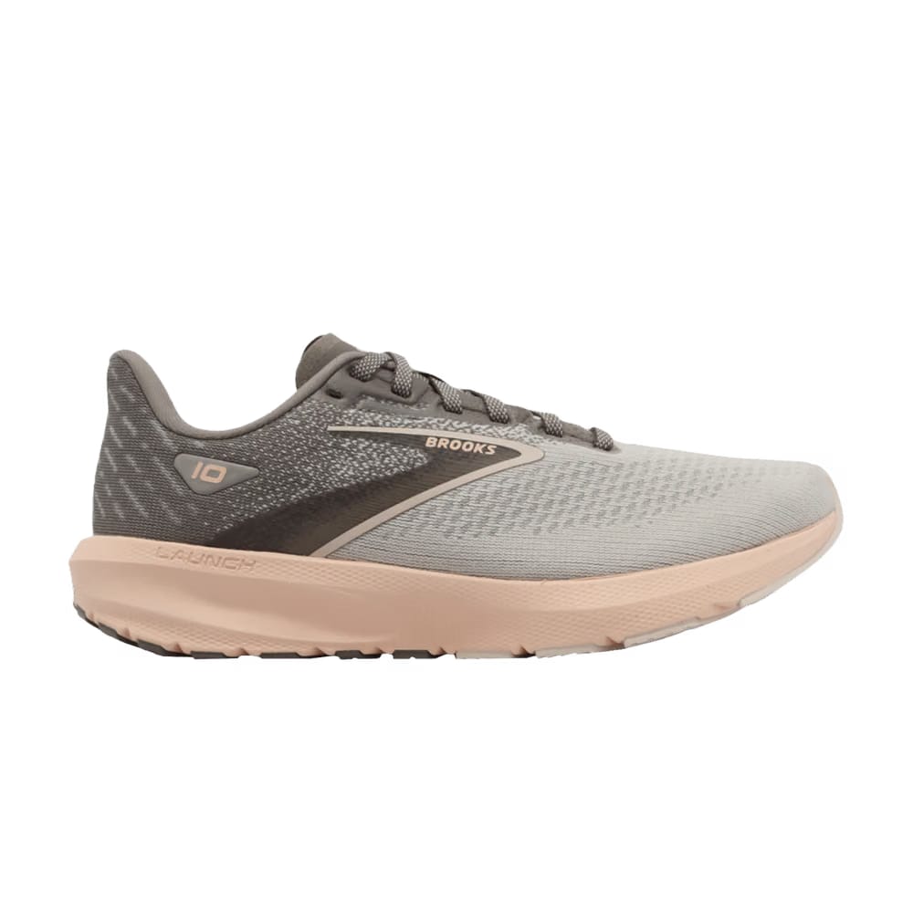 Brooks Wmns Launch 10 'Grey Pale Peach'