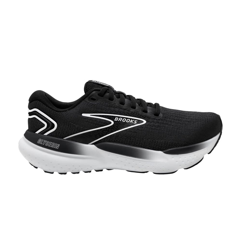 Brooks Wmns Glycerin 21 Wide 'Black White'