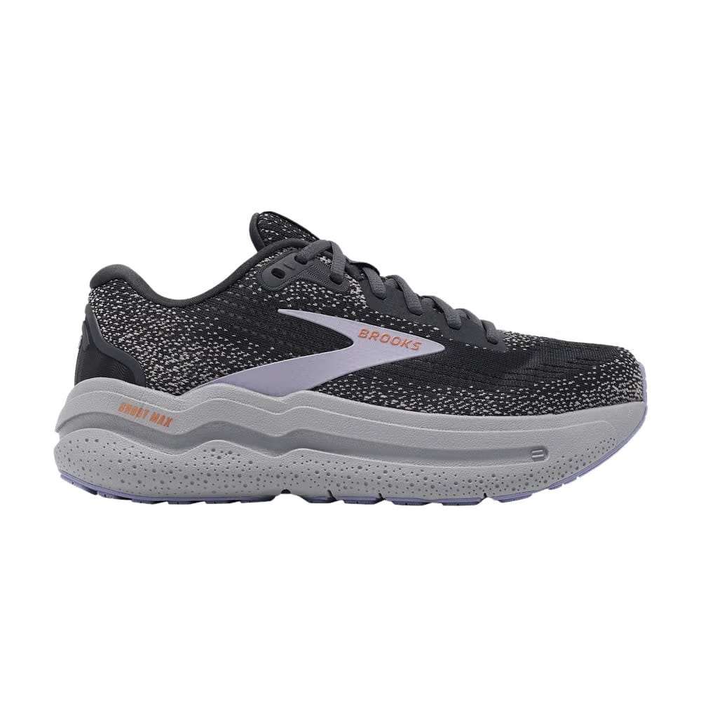 Brooks Wmns Ghost Max 2 Wide 'Ebony Sweet Lavender'