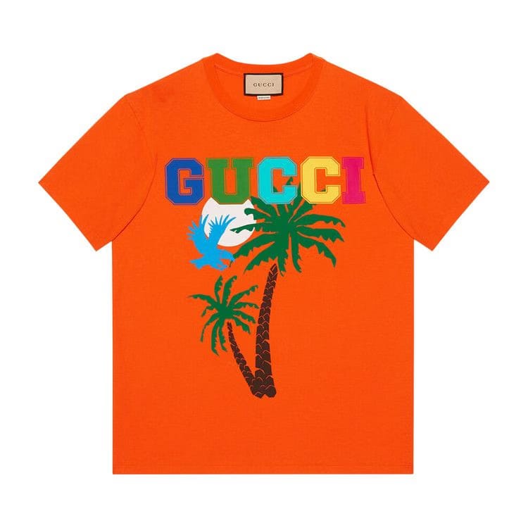Gucci Palms T-Shirt Orange