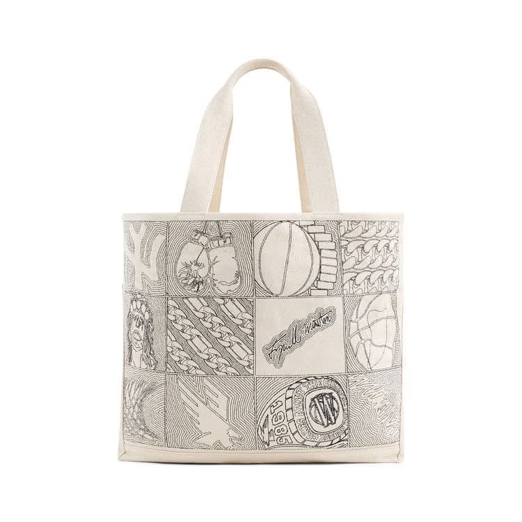 Aimé Leon Dore Embroidered Tote Bag Natural