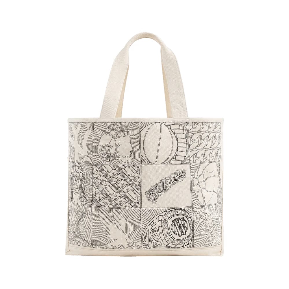 Aimé Leon Dore Embroidered Tote Bag Natural