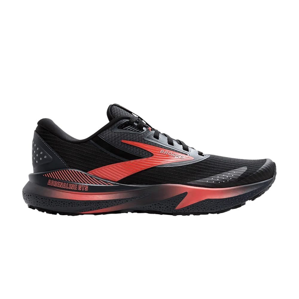 Brooks Wmns Adrenaline GTS 24 Weatherized 'Black Hot Coral'