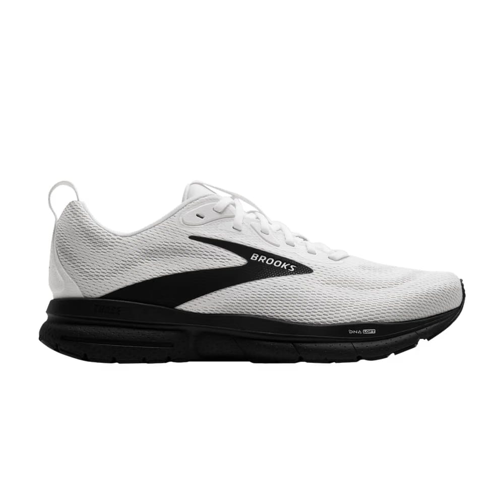 Brooks Trace 4 Bright White Black