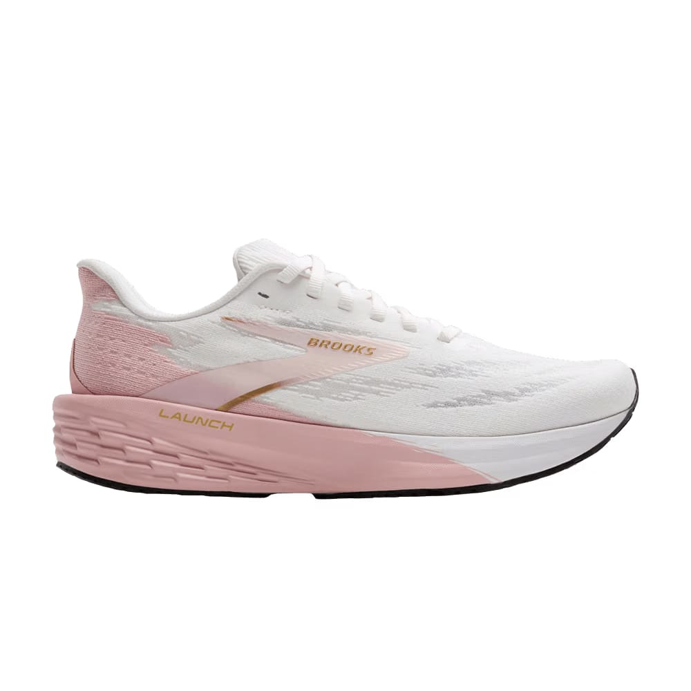 Brooks Wmns Launch 11 'White Gold Pink'