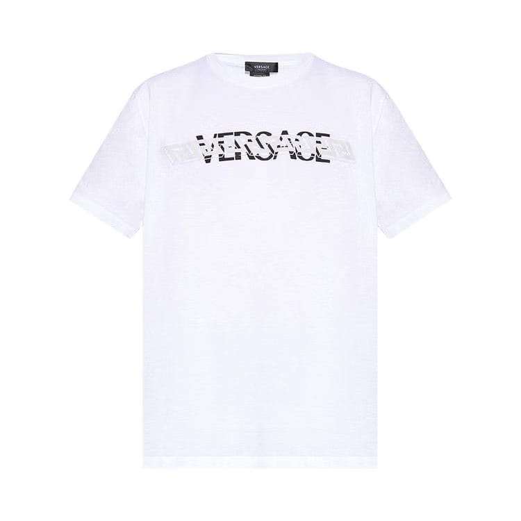 Versace Print T-Shirt Optical White
