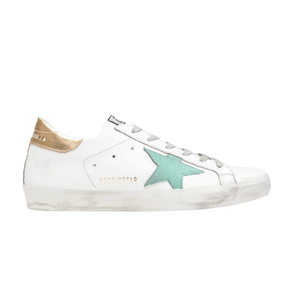 Golden Goose Wmns Superstar 'White Green Gold'