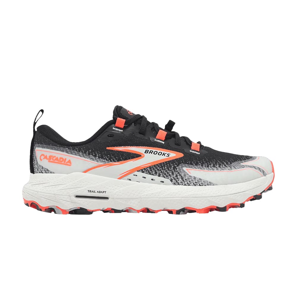 Brooks Wmns Cascadia 18 'Black Blue Wash Flame'