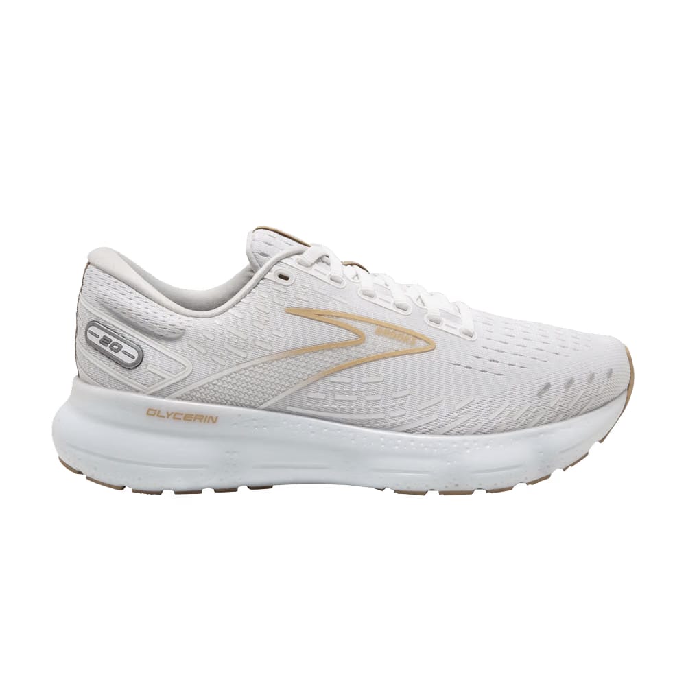 Brooks Wmns Glycerin 20 'White Khaki'