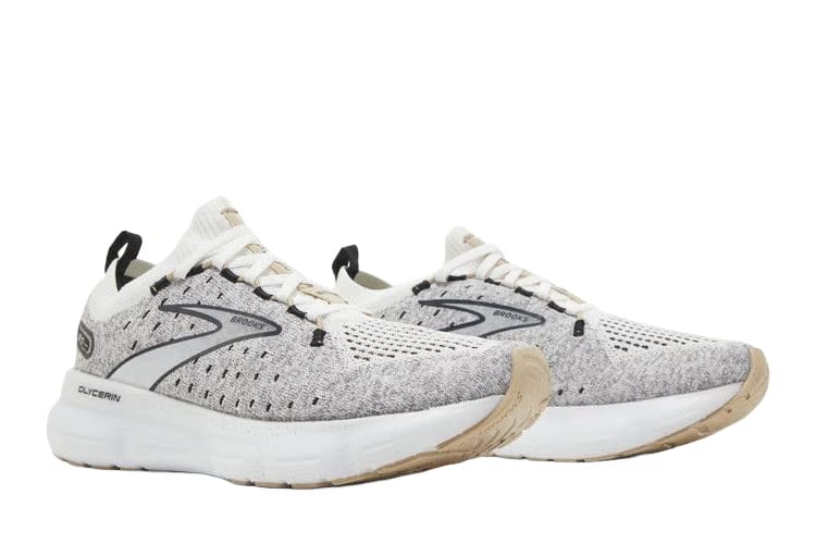 Brooks Wmns Glycerin StealthFit 20 'White Black Cream'