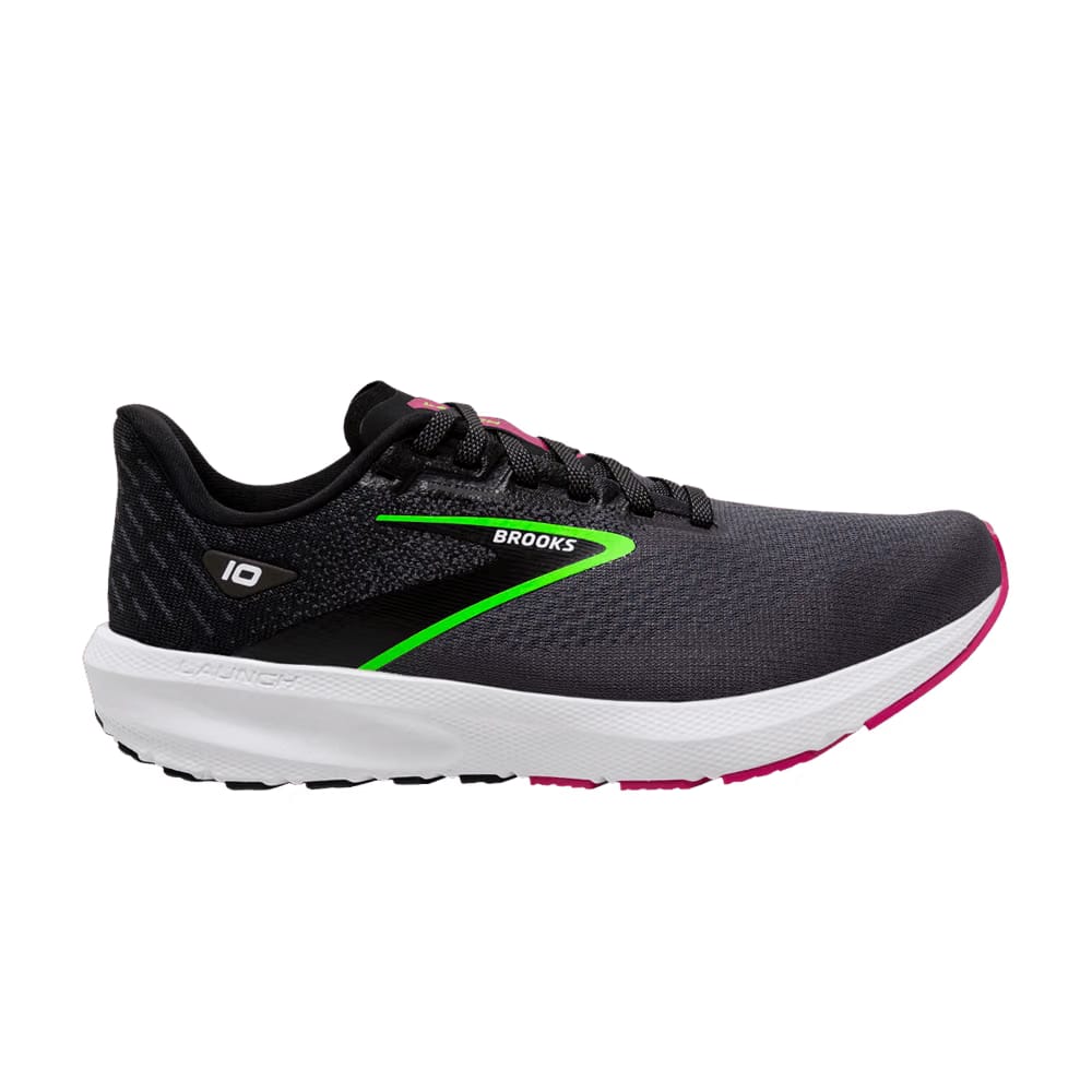 Brooks Wmns Launch 10 'Black Green'