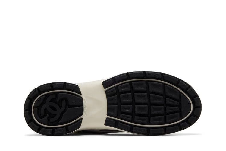 Chanel CC Logo Sneaker White Silver