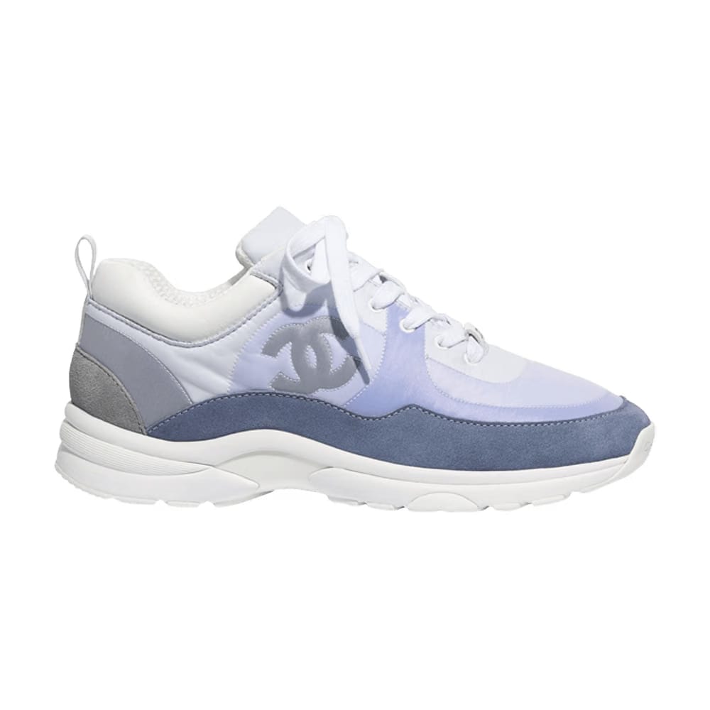 Chanel Wmns Suede Calfskin Sneaker 'Sky Blue'
