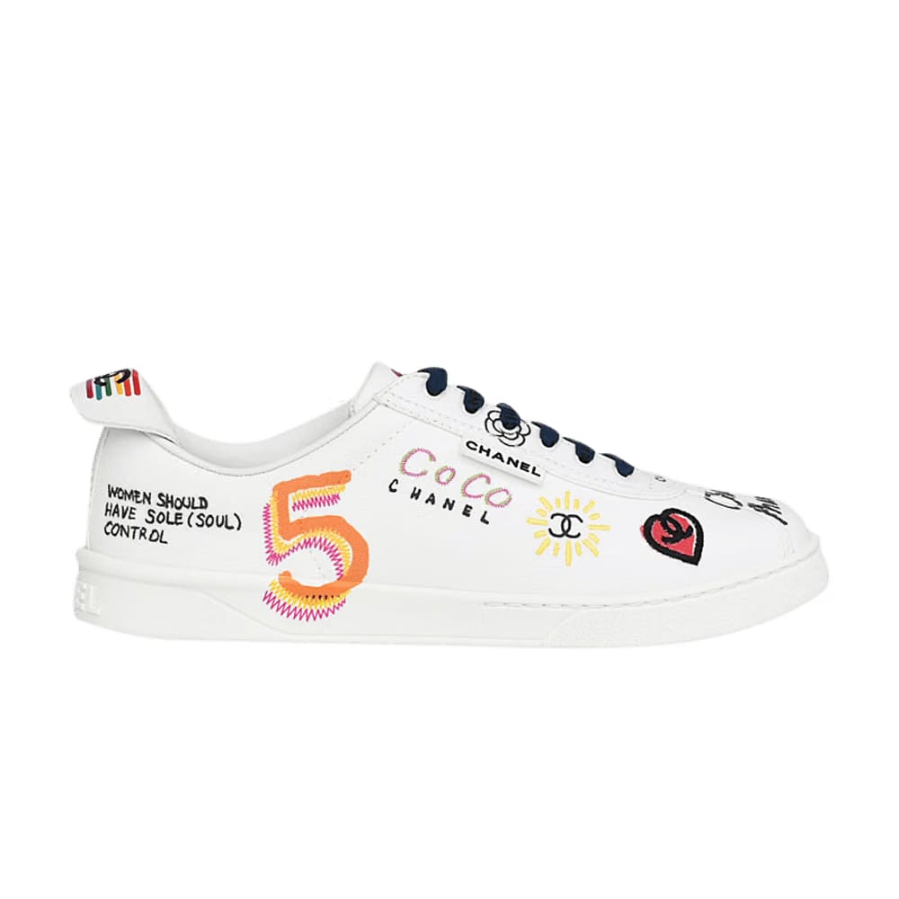 Pharrell x Chanel Leather Sneaker Graffiti