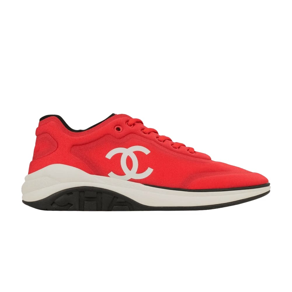 Chanel CC Logo Sneaker Red