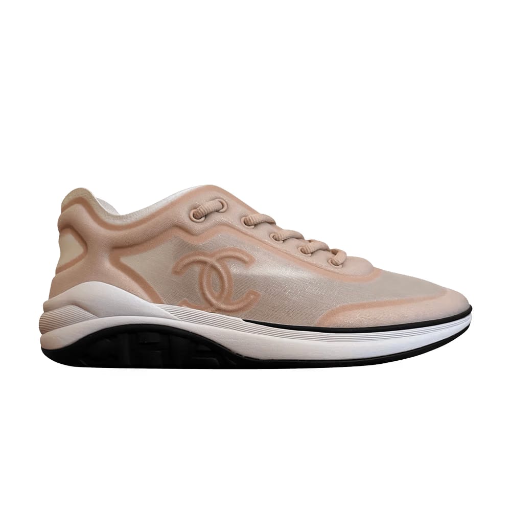 Chanel Sneaker White Beige Pink
