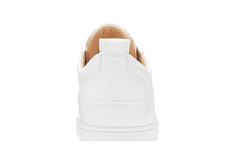Christian Louboutin Louis Junior Spikes Flat Calf White