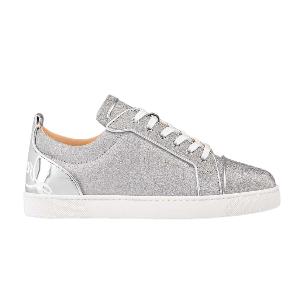 Christian Louboutin Fun Louis Junior Flat Calf Low Glitter