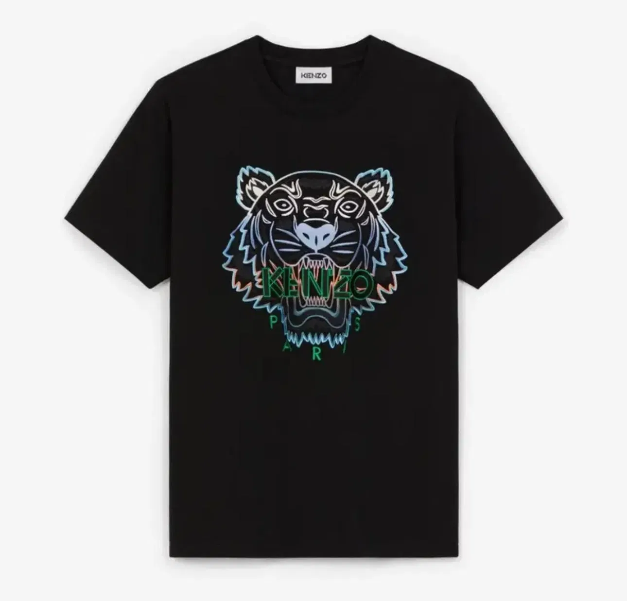 Kenzo Red Black Embroidery Tiger T-Shirt
